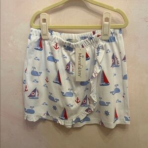 Marco Lizzy Nautical Print Skort NWT